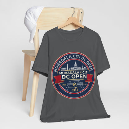 DC Open Tennis Tee — 'Mubadala Citi DC Open' Vintage Badge Shirt