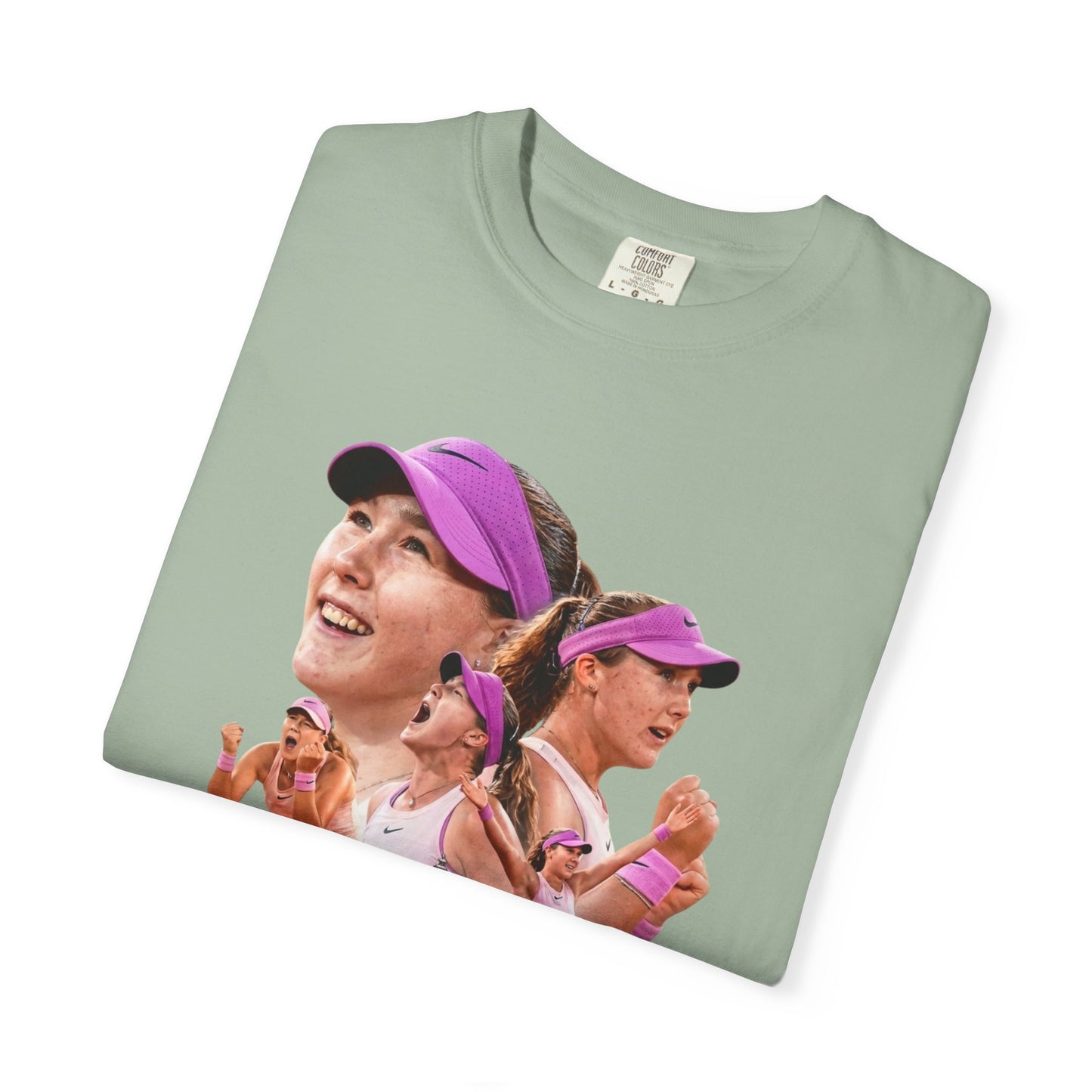 Tennis Graphic T-Shirt — 'Tennis: An Essential Element' Vintage Player Collage