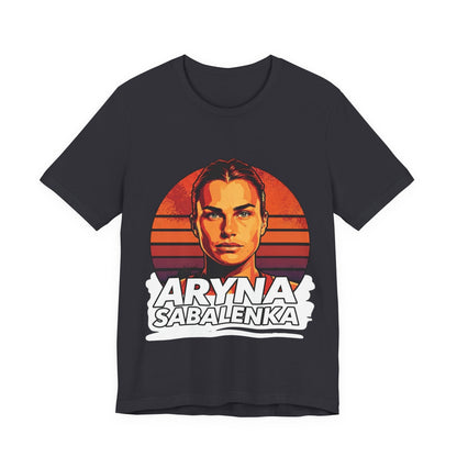 Aryna Sabalenka Graphic Tee — Vintage Sunset Tennis Player T-Shirt