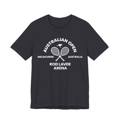 Classic White Tennis Tee — Unisex Jersey Short Sleeve
