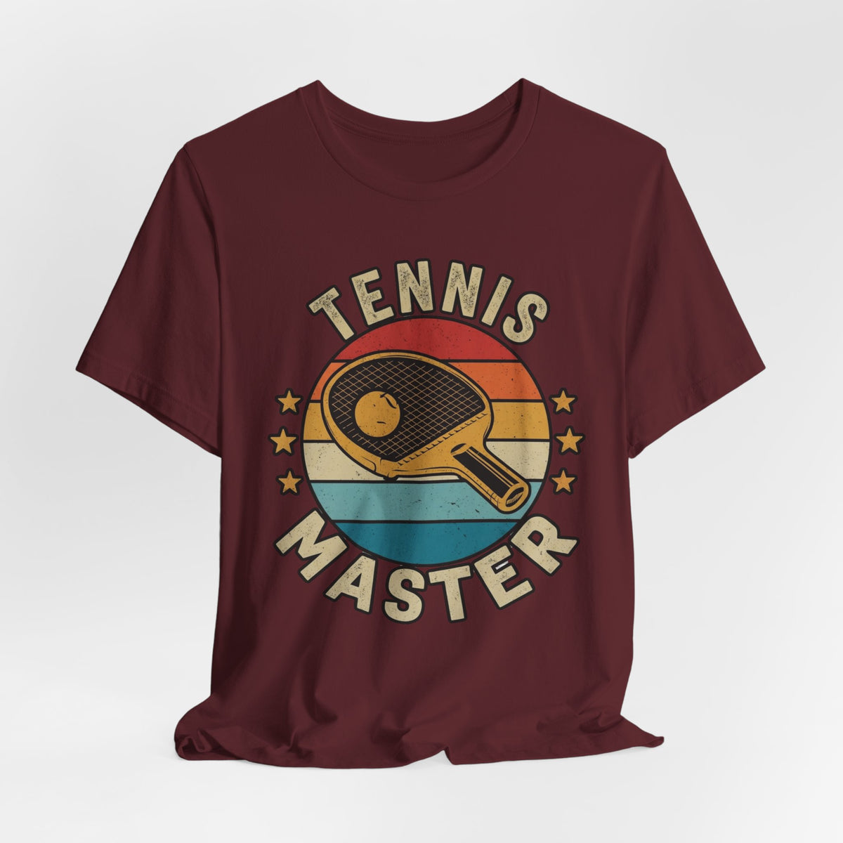 Tennis Master Tee — Retro Paddle & Ball Vintage-Style Tennis Shirt