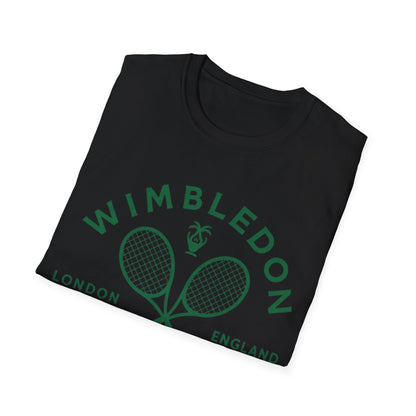 Wimbledon 2026 Tennis T‑Shirt — Vintage Rackets London Logo