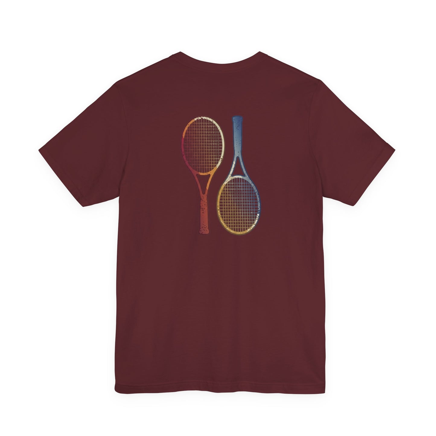 Tennis Rackets Tee — Vintage Wooden Racquets Graphic Shirt