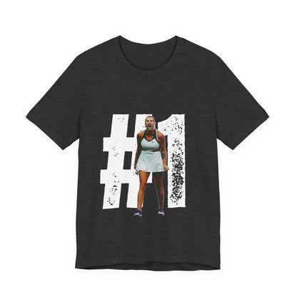 Tennis Player Graphic Tee — Fierce Court Celebration Shirt