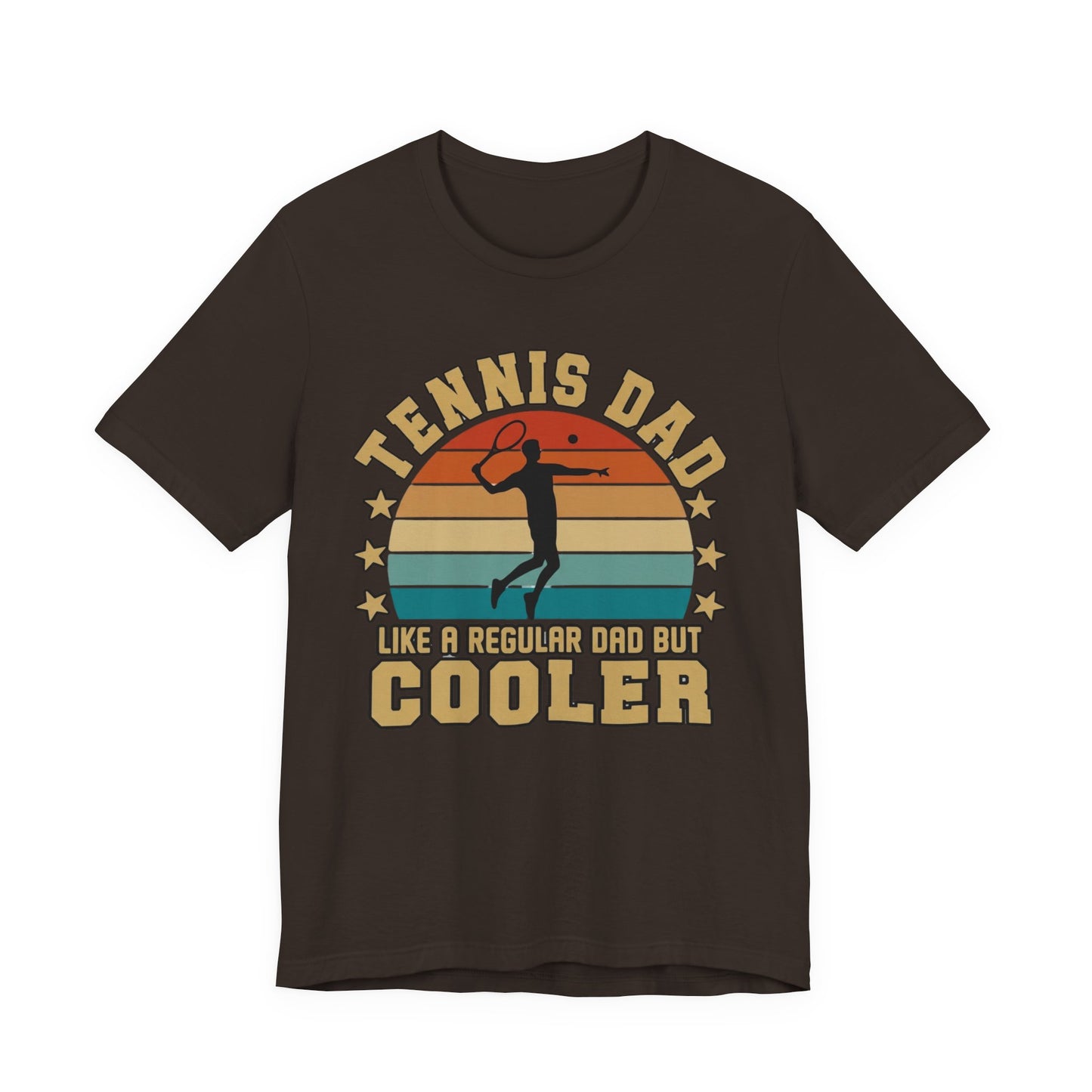Tennis Dad Tee - "Like a Regular Dad but Cooler" Retro Tennis Father's Day Shirt