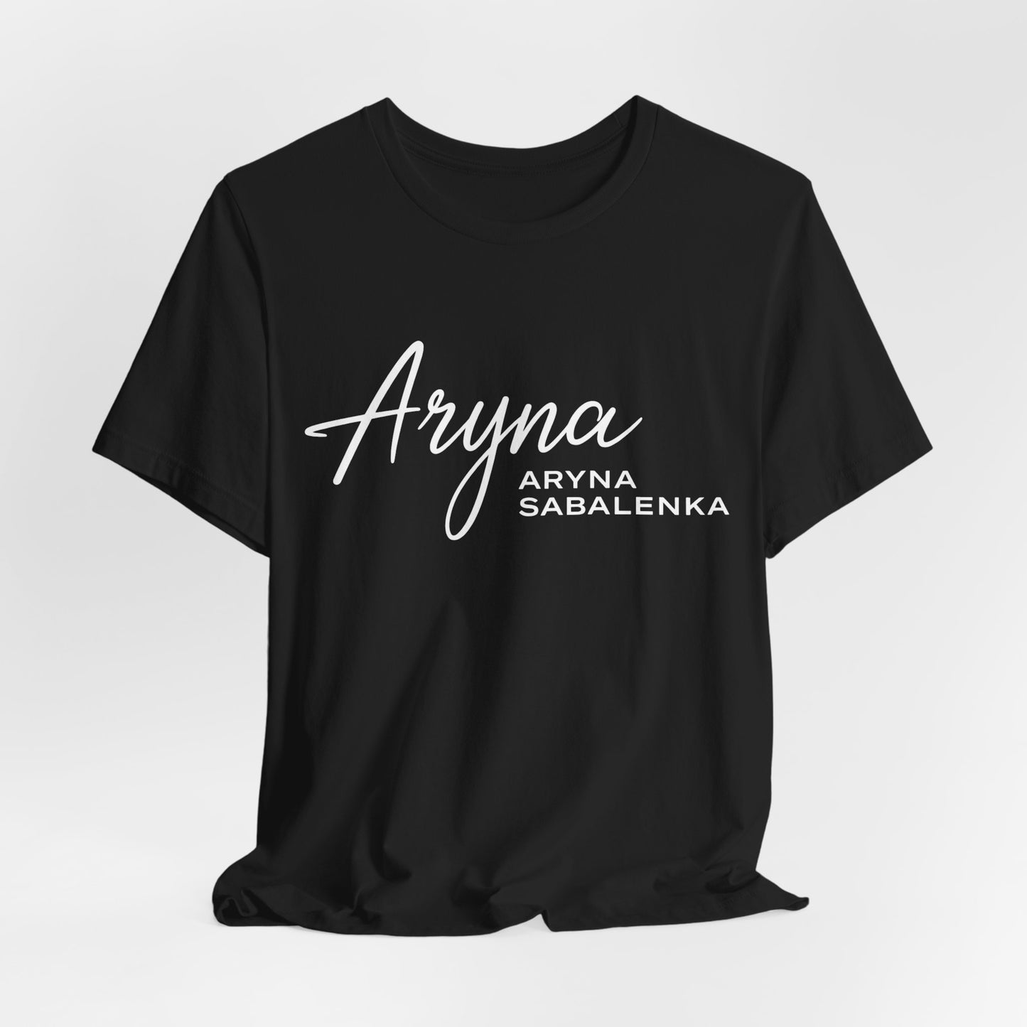 Sabalenka Classic White Tee — Plain Short Sleeve T-Shirt