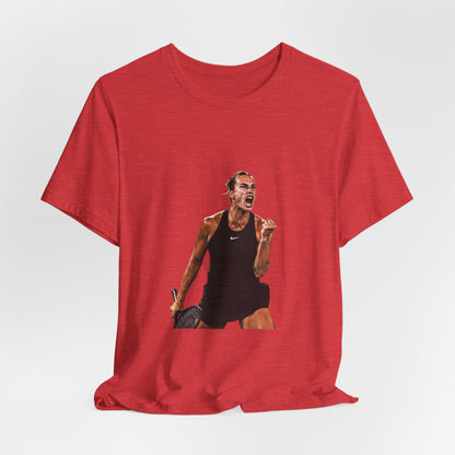Tennis Player Aryna Sabalenka Victory Graphic Tee