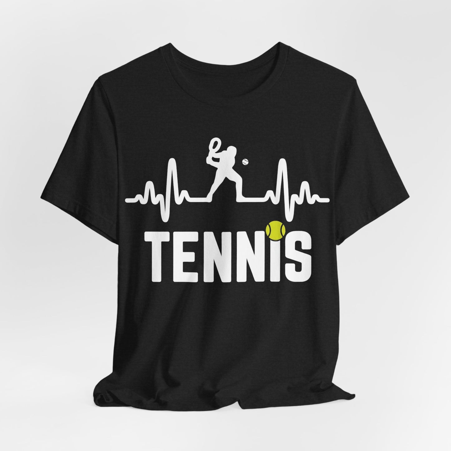 Tennis Pulse Tee — Heartbeat Tennis Player Graphic Shirt