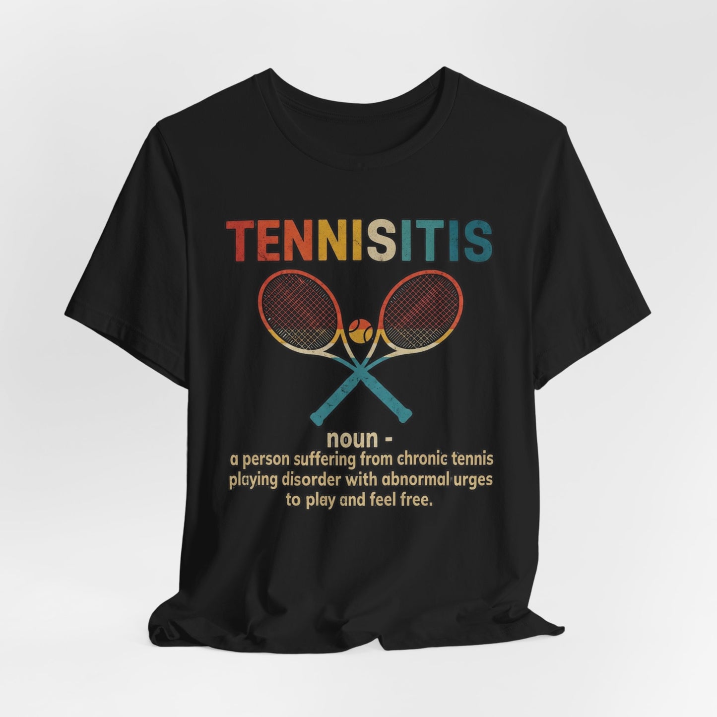 Tennisitis T-Shirt – Vintage Tennis Rackets Graphic Tee