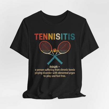 Tennisitis T-Shirt – Vintage Tennis Rackets Graphic Tee