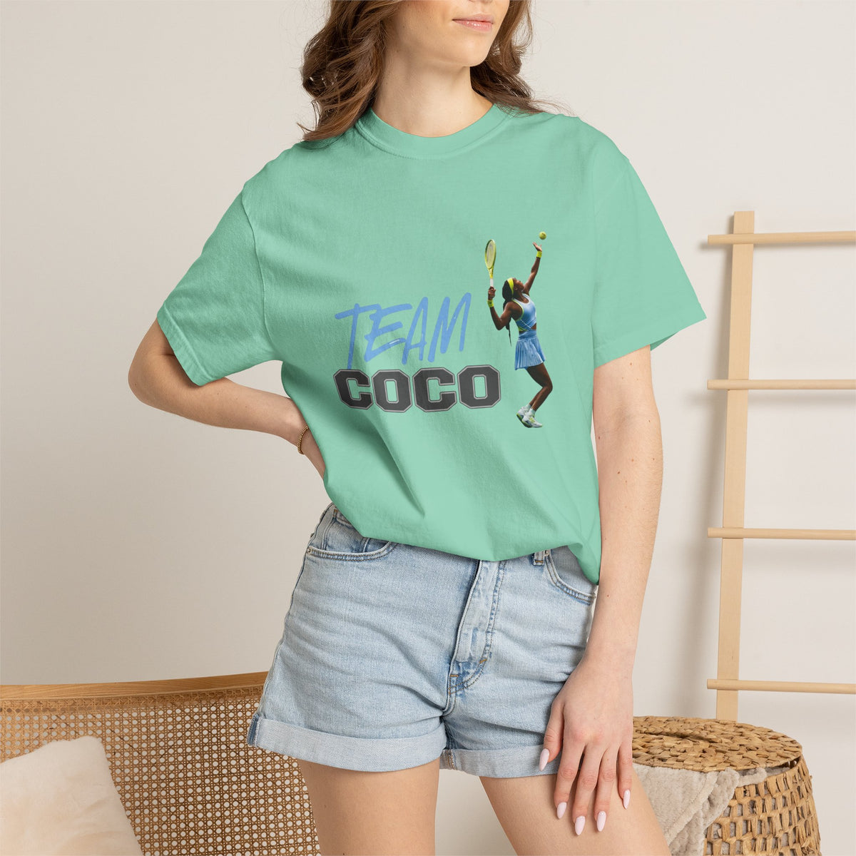 Team Coco Gauff Tennis T-Shirt — "TEAM COCO" Tennis Player Graphic Tee