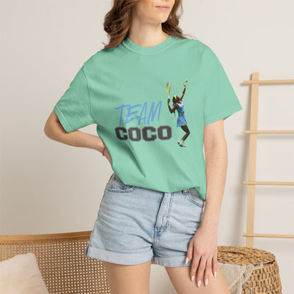 Team Coco Gauff Tennis T-Shirt — "TEAM COCO" Tennis Player Graphic Tee