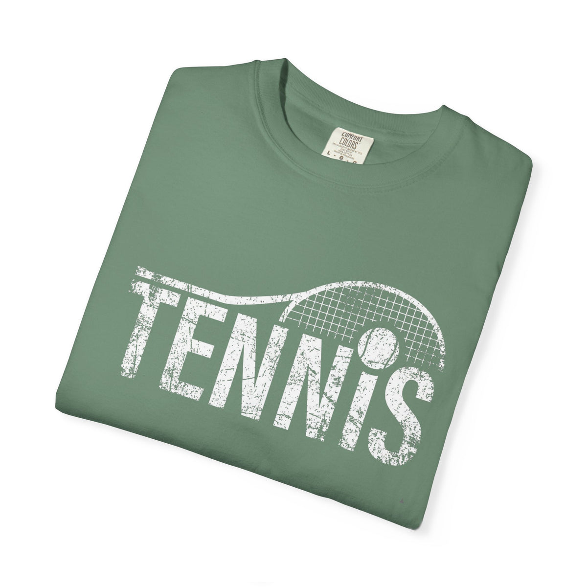 Tennis Vintage Graphic T-Shirt — Distressed Racket & Ball Tee