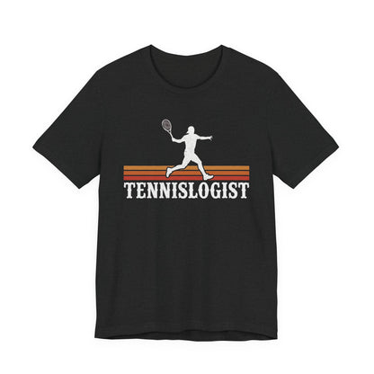 Tennislogist T‑Shirt – Retro Tennis Player Graphic Tee for Coaches & Fans