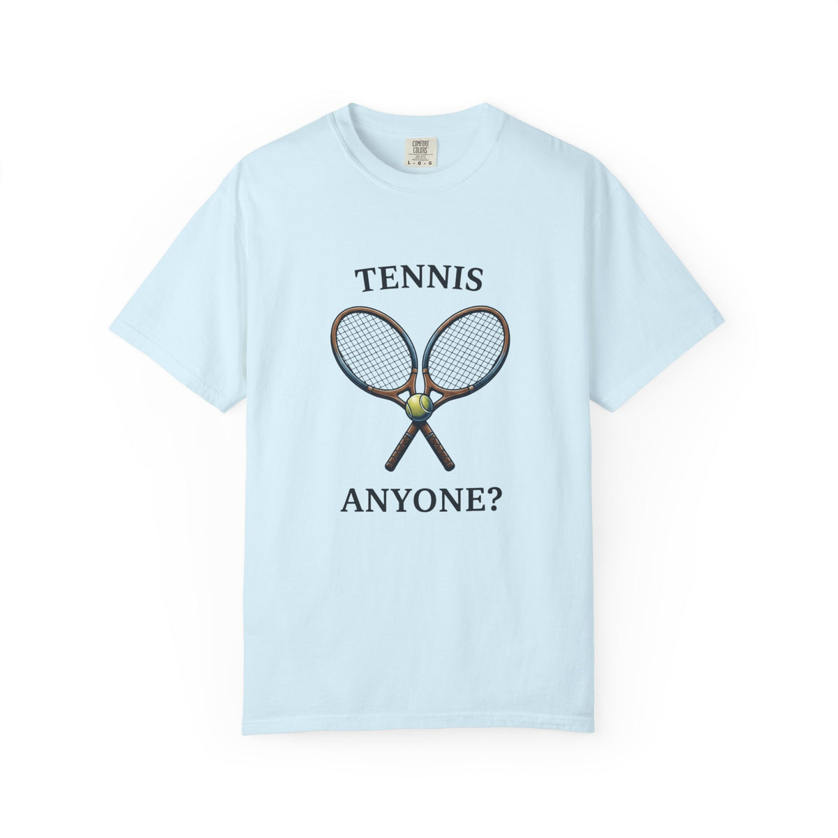 Tennis Anyone? Graphic T-Shirt — Vintage Racket & Ball Tee for Tennis Players