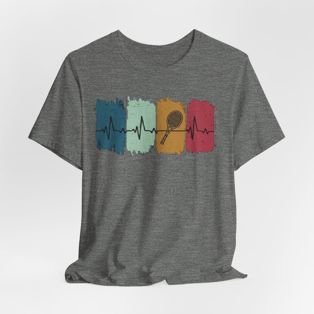 Drum Heartbeat T-Shirt – Retro Brushstroke Drumstick Heartbeat Tee