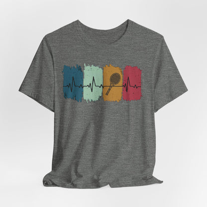 Drum Heartbeat T-Shirt – Retro Brushstroke Drumstick Heartbeat Tee
