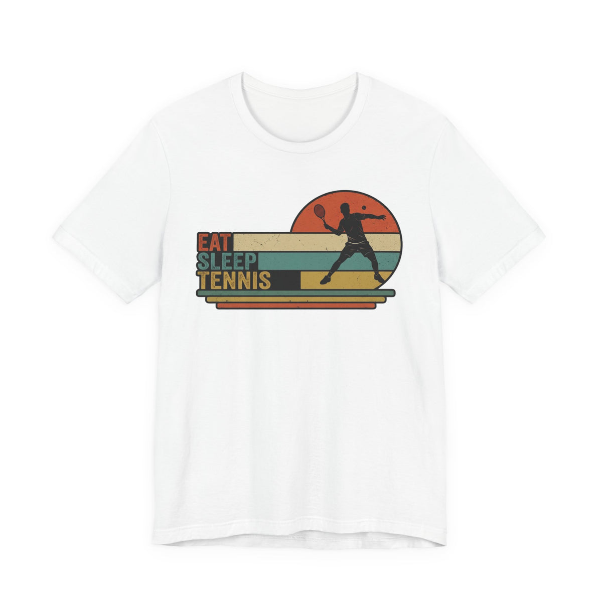 Eat Sleep Tennis Vintage Graphic Tee