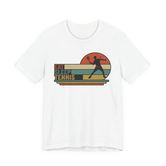 Eat Sleep Tennis Vintage Graphic Tee