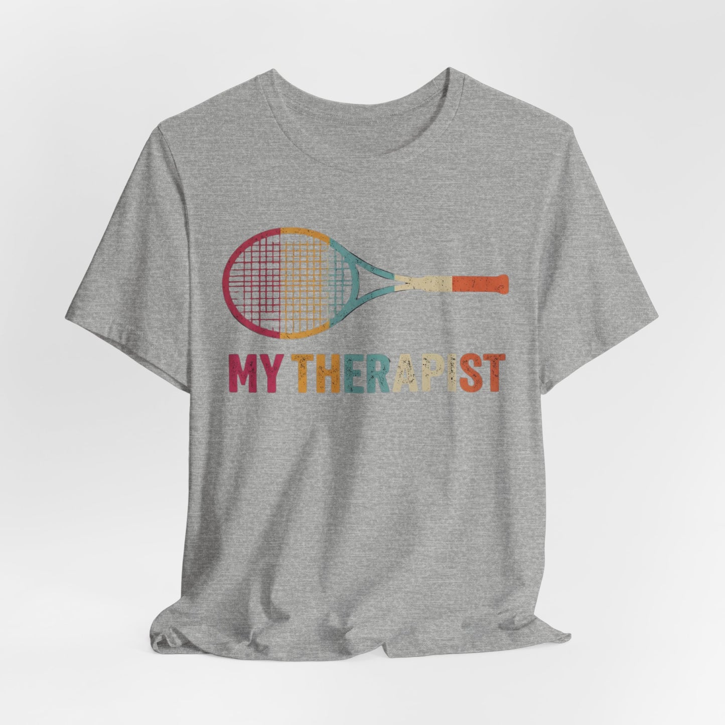 Tennis 'My Therapist' Graphic Tee — Funny Tennis Player Gift
