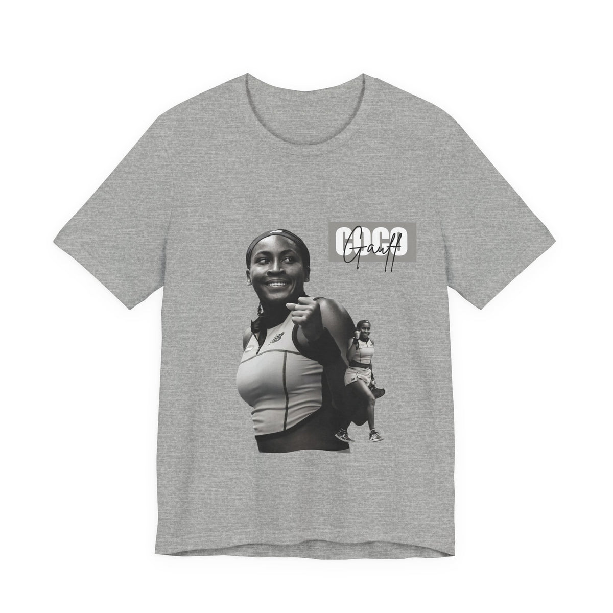 GOGP Graphic Tee — Black & White Motivational Photo T-Shirt