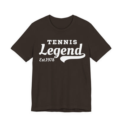 Tennis Legend Tee – Retro "Tennis Legend Est. 1978" Graphic Shirt