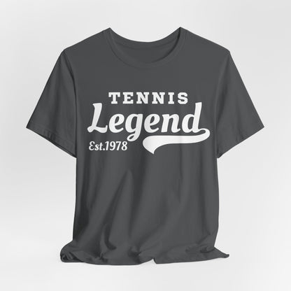 Tennis Legend Tee – Retro "Tennis Legend Est. 1978" Graphic Shirt