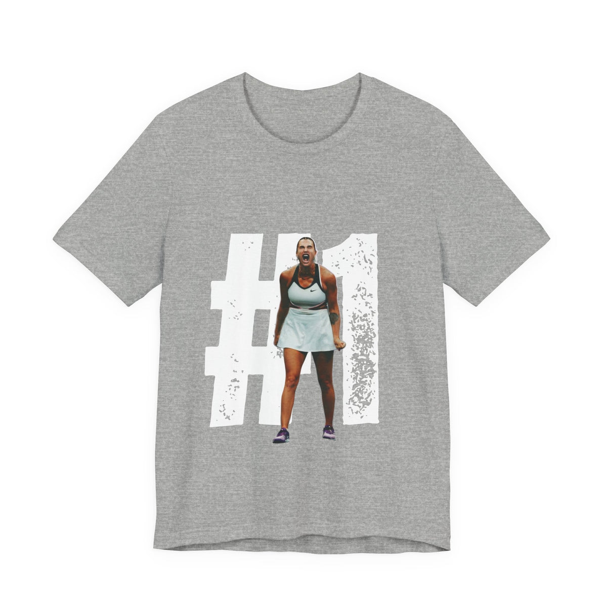 Tennis Player Graphic Tee — Fierce Court Celebration Shirt