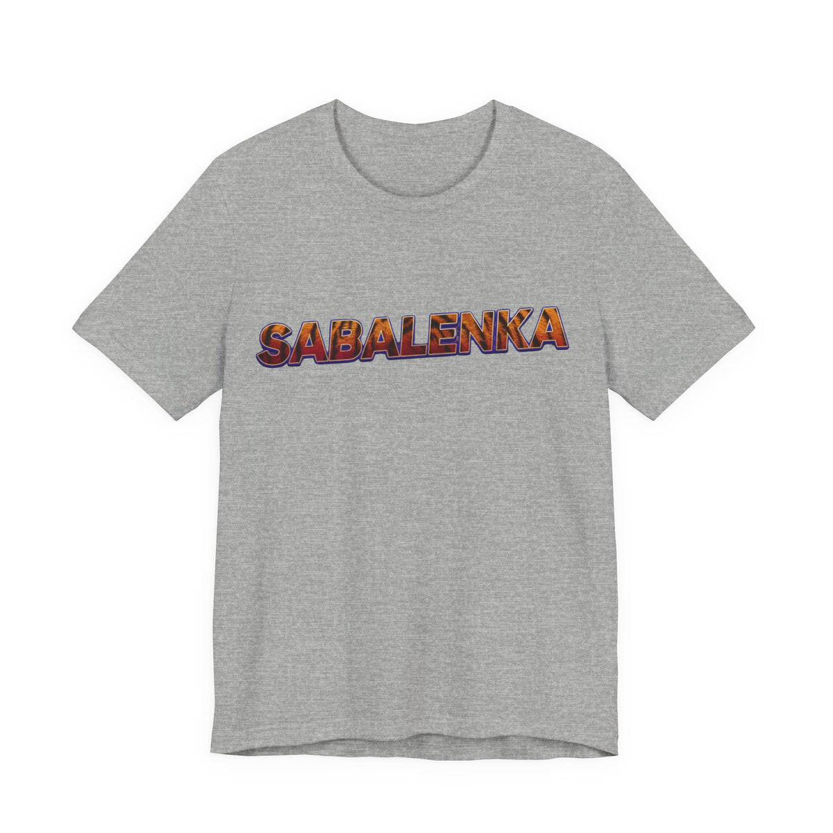 Sabalenka Tennis T‑Shirt — Bold Text Fan Tee