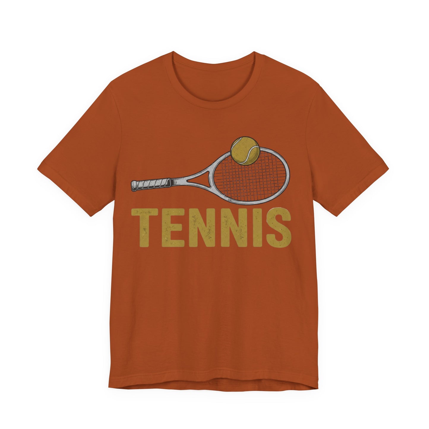 Tennis Racket & Ball Tee — Retro Athletic Tennis T‑Shirt