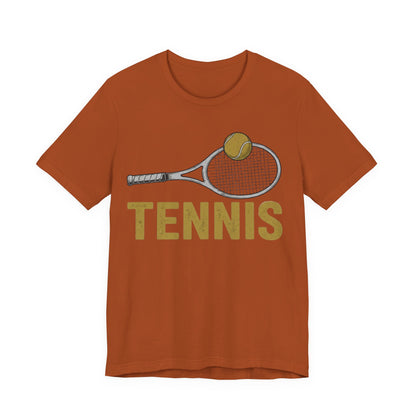 Tennis Racket & Ball Tee — Retro Athletic Tennis T‑Shirt