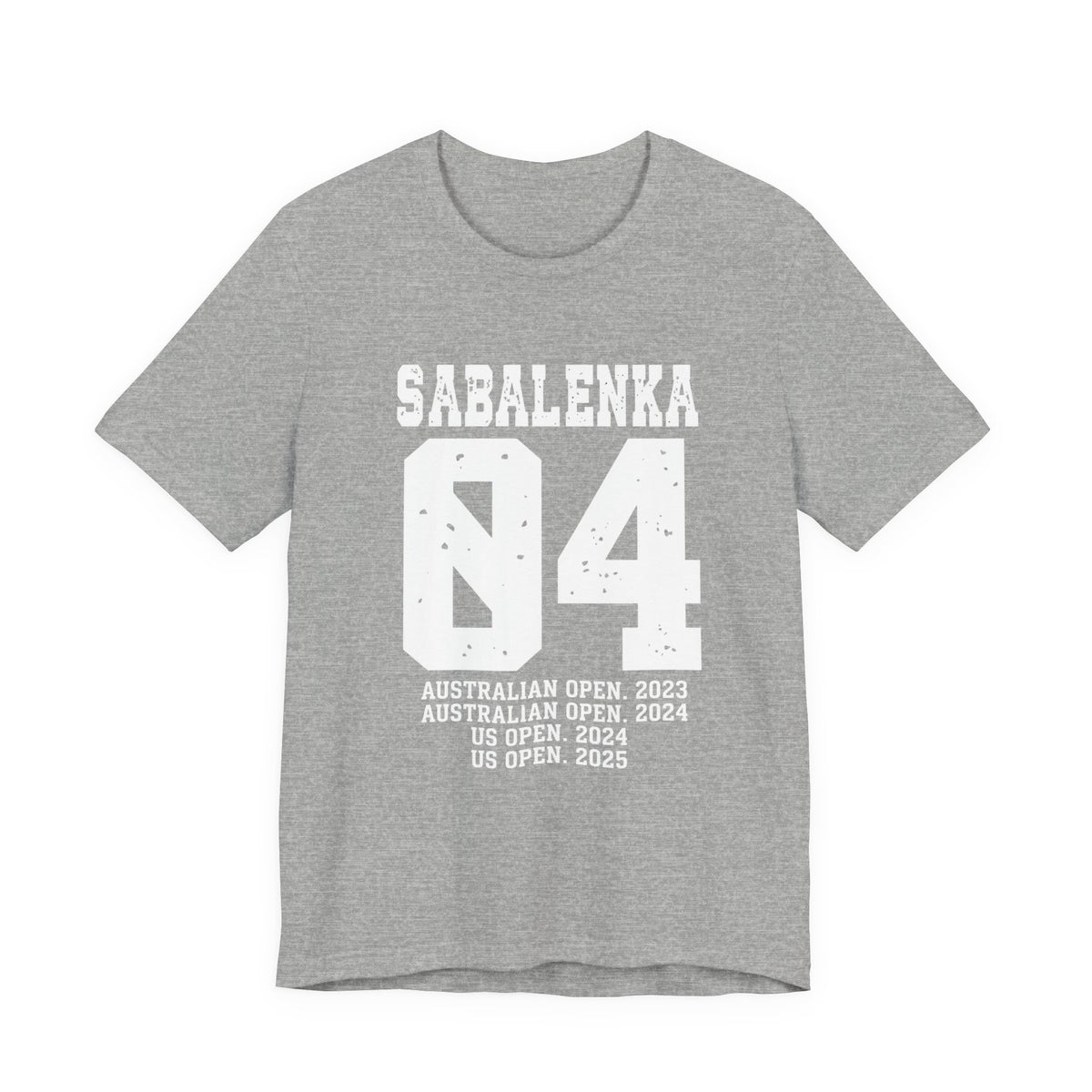 Sabalenka Short Sleeve Tee — Minimal Classic Blank T‑Shirt