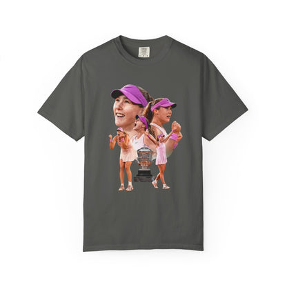 Tennis Graphic T-Shirt — 'Tennis: An Essential Element' Vintage Player Collage