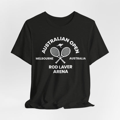 Classic White Tennis Tee — Unisex Jersey Short Sleeve