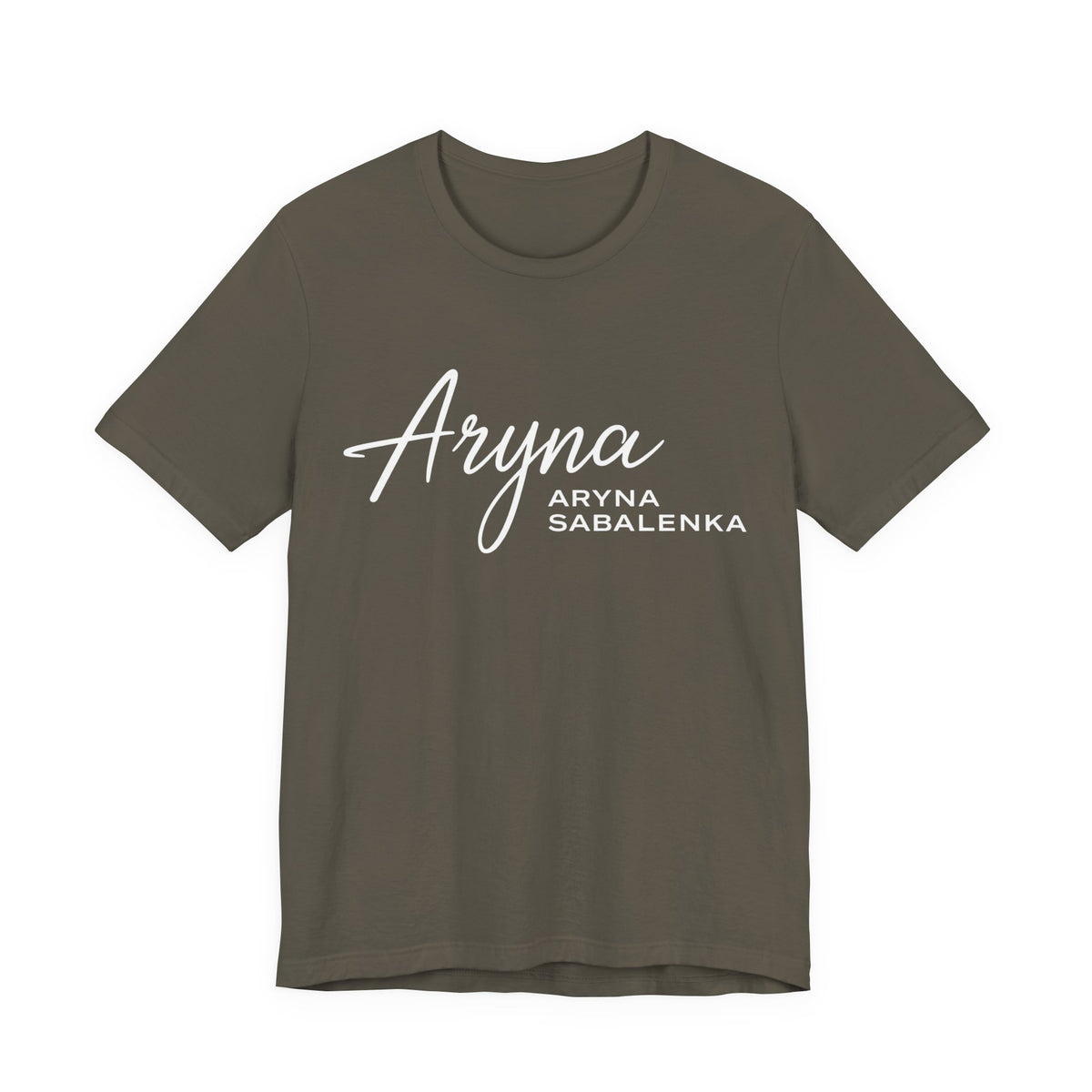 Sabalenka Classic White Tee — Plain Short Sleeve T-Shirt