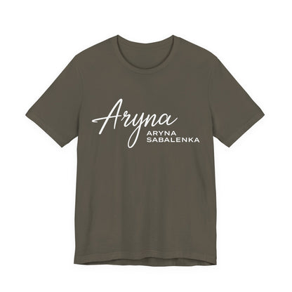 Sabalenka Classic White Tee — Plain Short Sleeve T-Shirt