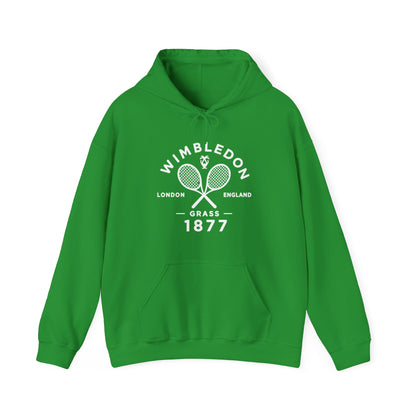 Wimbledon 1877 Tennis Hoodie — Classic Racquets Logo Pullover