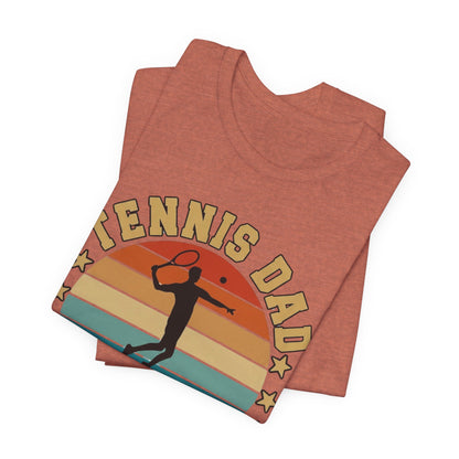 Tennis Dad Tee - "Like a Regular Dad but Cooler" Retro Tennis Father's Day Shirt