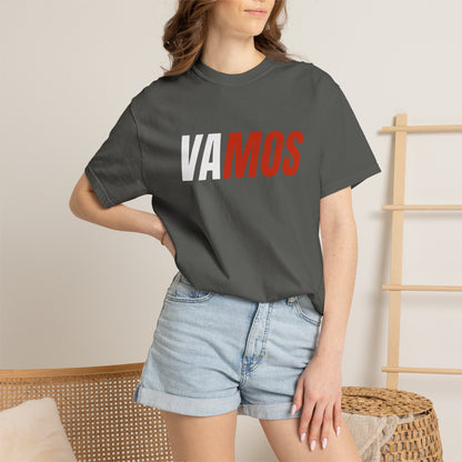 VAMOS Graphic T-Shirt — Bold Two-Tone Sports Fan Tee