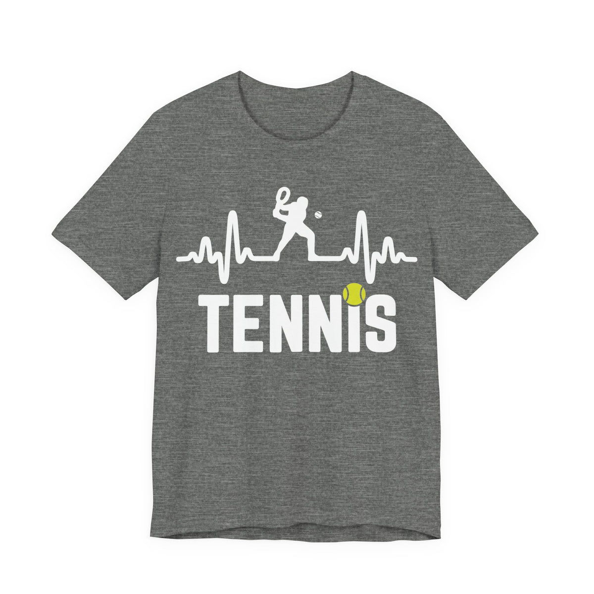 Tennis Pulse Tee — Heartbeat Tennis Player Graphic Shirt