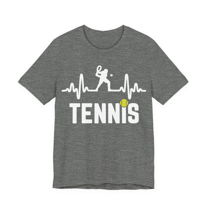 Tennis Pulse Tee — Heartbeat Tennis Player Graphic Shirt