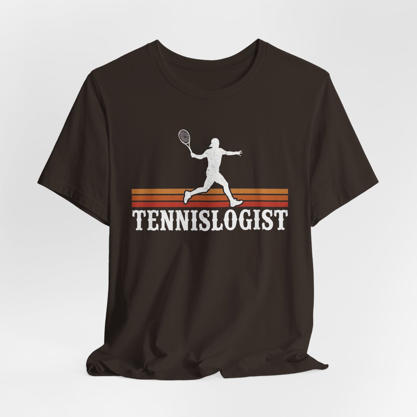 Tennislogist T‑Shirt – Retro Tennis Player Graphic Tee for Coaches & Fans