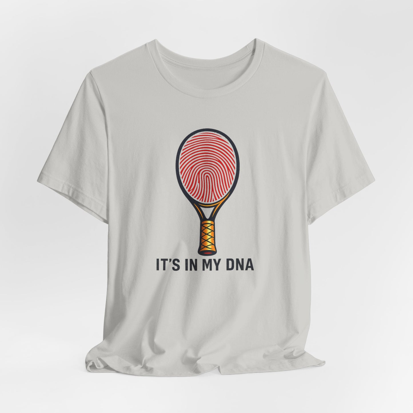 Tennis DNA T‑Shirt — "It's In My DNA" Racket Fingerprint Tee