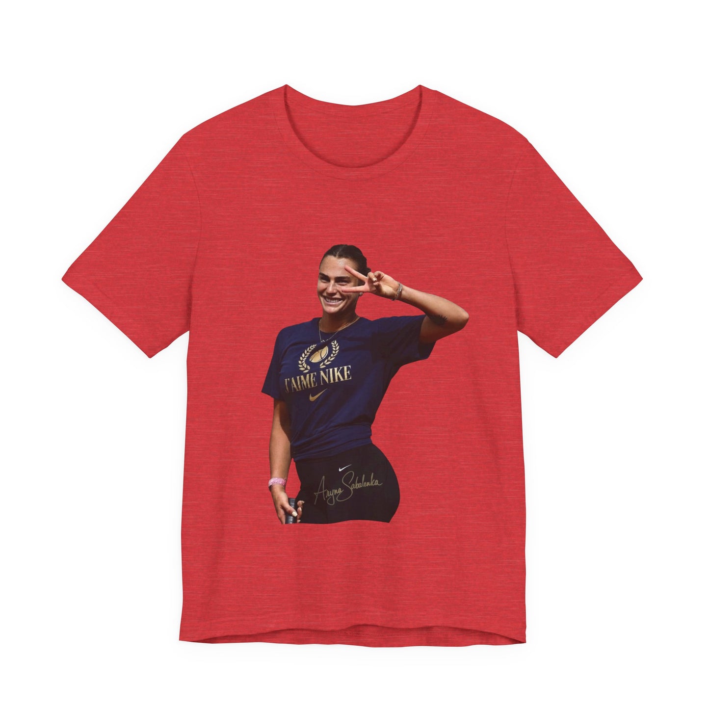 Aryna Sabalenka T-Shirt —Graphic Tee with Smiling Player Photo