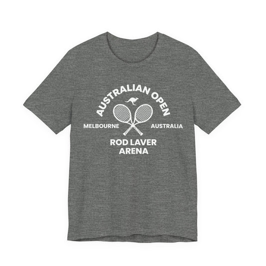 Classic White Tennis Tee — Unisex Jersey Short Sleeve