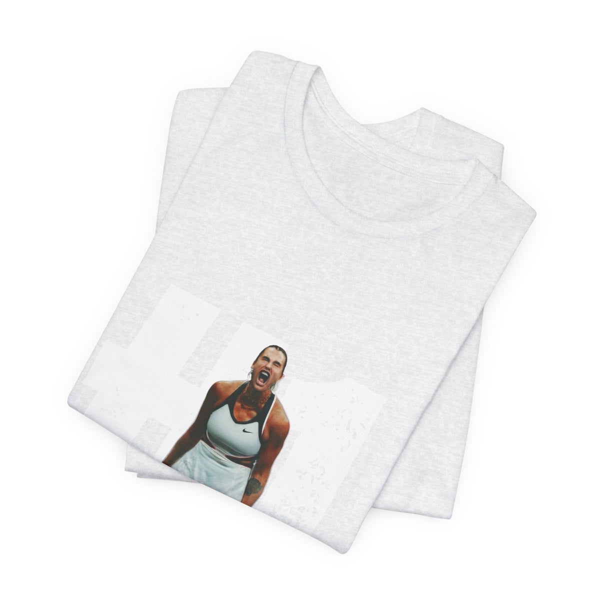 Tennis Player Graphic Tee — Fierce Court Celebration Shirt