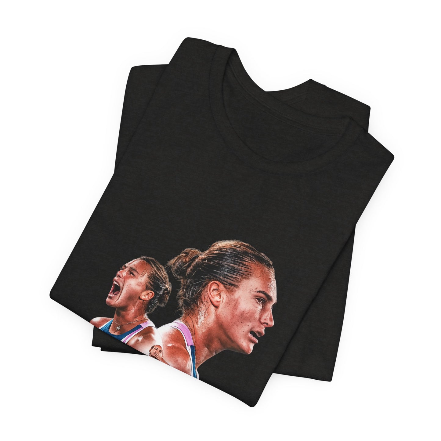 Champion Athlete Sabalenka Graphic Tee — "CHAMPION" Player Portrait T-Shirt