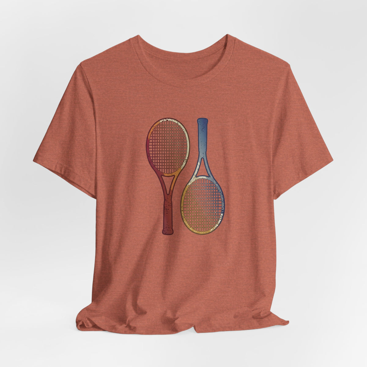 Tennis Rackets Tee — Vintage Wooden Racquets Graphic Shirt