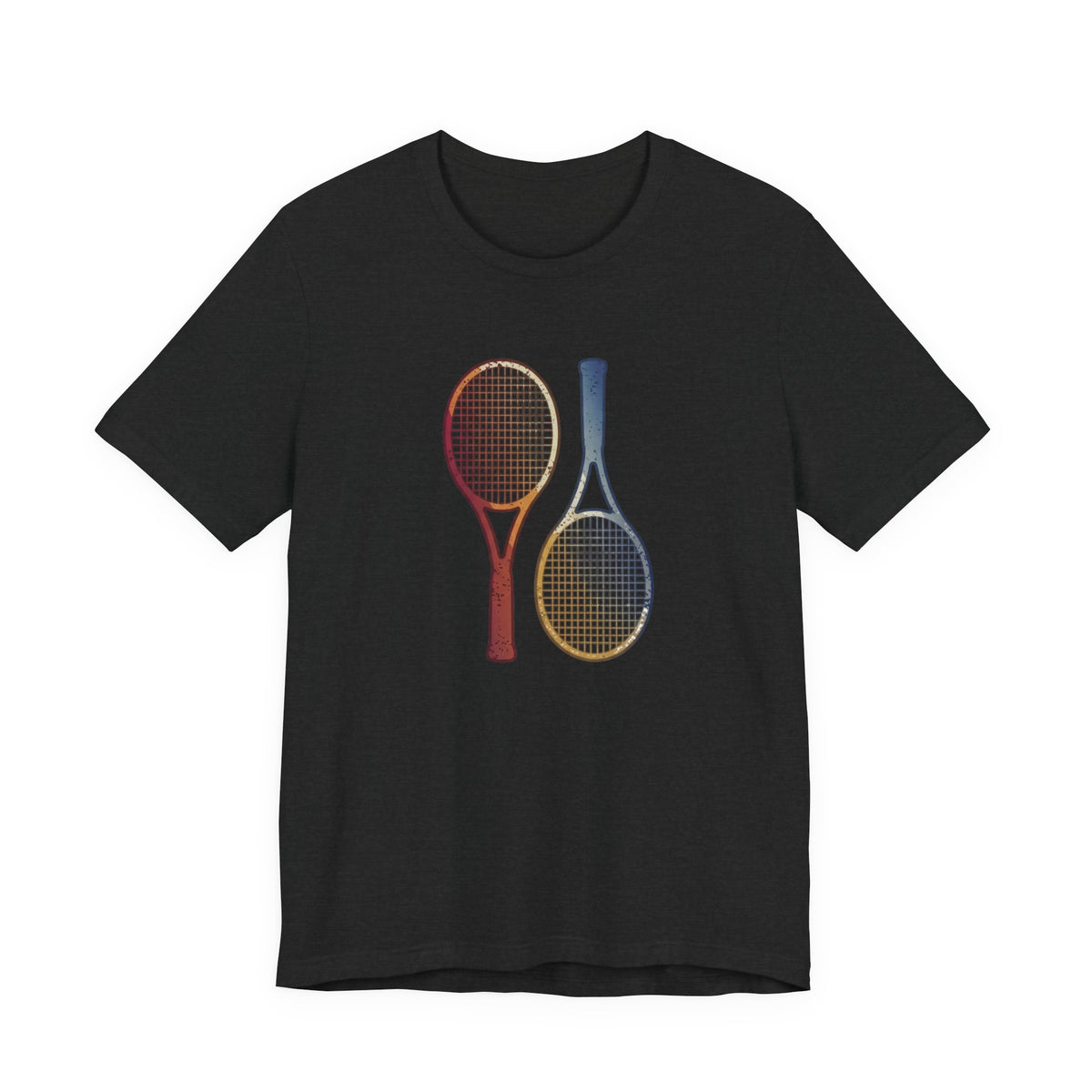 Tennis Rackets Tee — Vintage Wooden Racquets Graphic Shirt