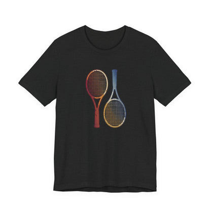 Tennis Rackets Tee — Vintage Wooden Racquets Graphic Shirt